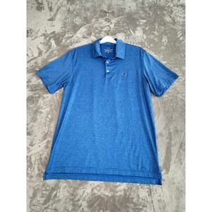 Vineyard Vines Performance Polo Shirt‎ Mens Medium Blue Stripe Short Sleeve